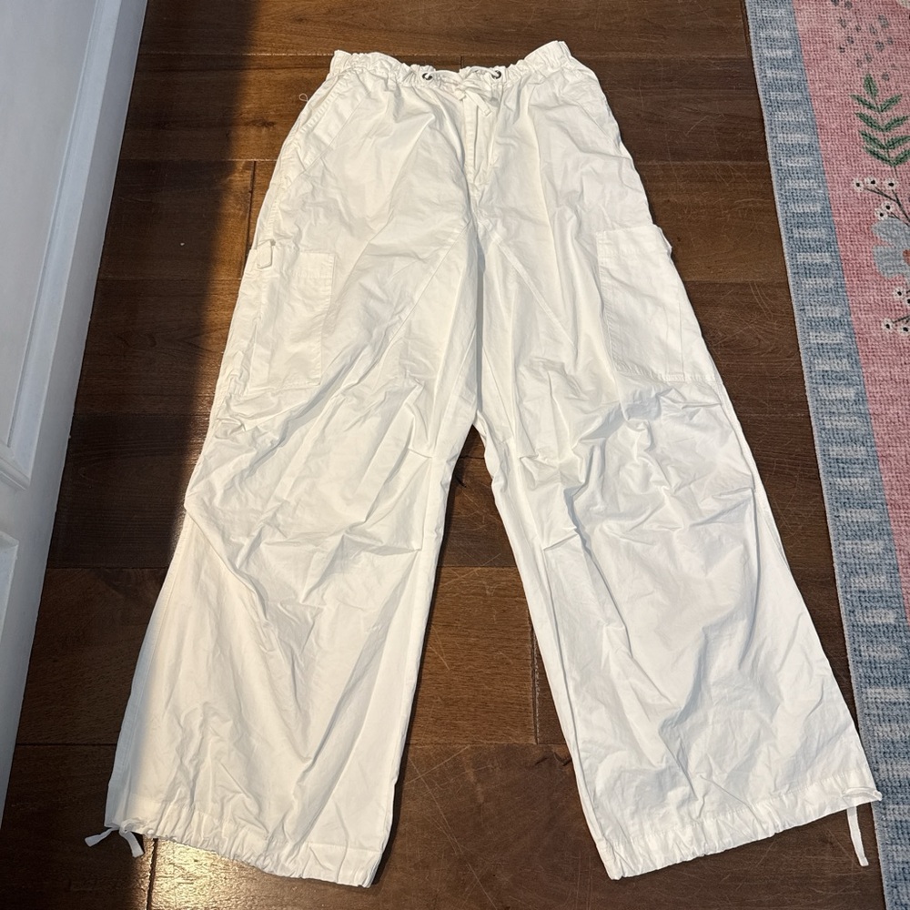 Coco & Co White Elastic Waist Trousers